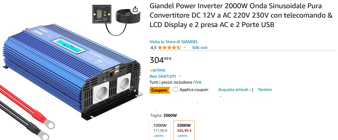 Giandel Power Inverter 2000W